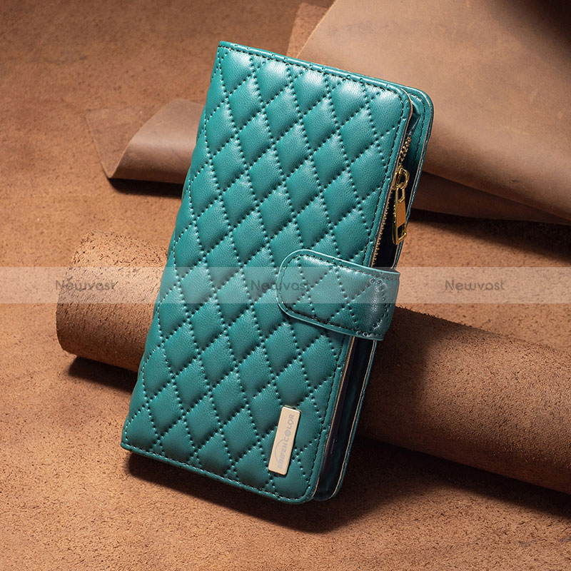 Leather Case Stands Flip Cover Holder B12F for Xiaomi Mi 13 Pro 5G Green