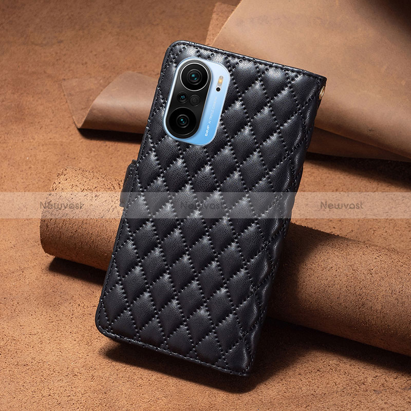 Leather Case Stands Flip Cover Holder B12F for Xiaomi Poco F3 5G