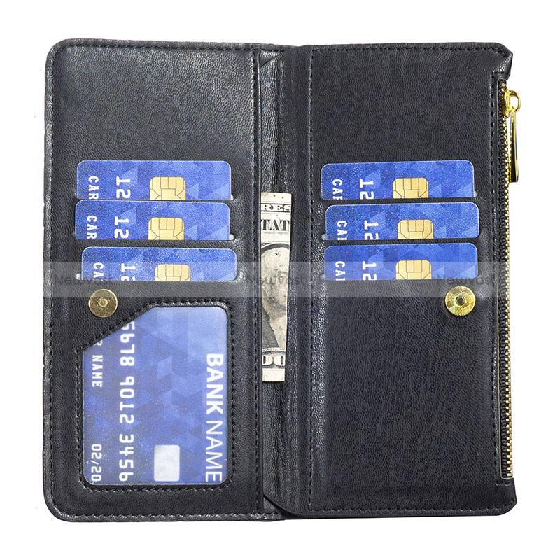 Leather Case Stands Flip Cover Holder B12F for Xiaomi Redmi 12C 4G