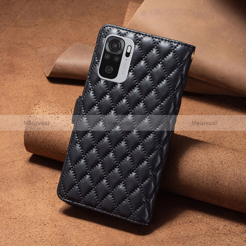 Leather Case Stands Flip Cover Holder B12F for Xiaomi Redmi Note 11 SE India 4G