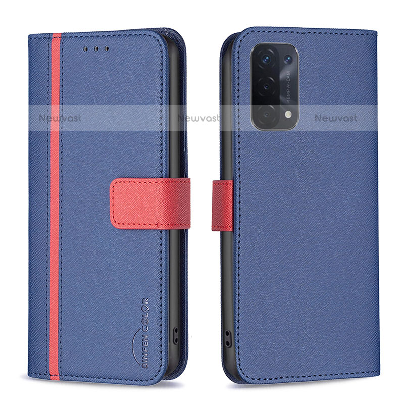 Leather Case Stands Flip Cover Holder B13F for Oppo A93 5G