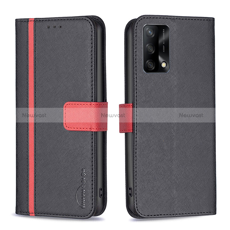 Leather Case Stands Flip Cover Holder B13F for Oppo A95 4G