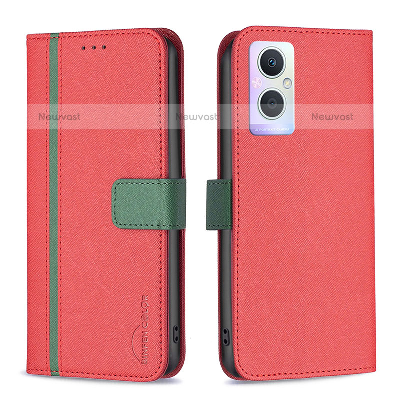 Leather Case Stands Flip Cover Holder B13F for Oppo F21s Pro 5G