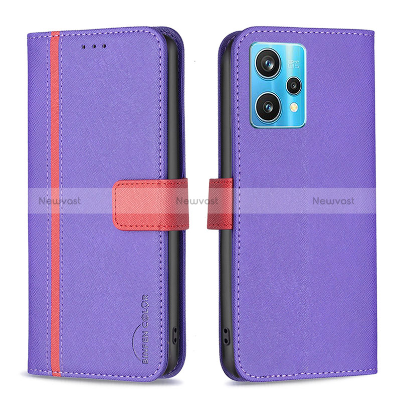 Leather Case Stands Flip Cover Holder B13F for Realme 9 Pro+ Plus 5G