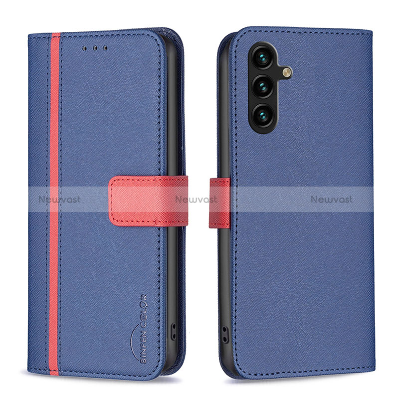 Leather Case Stands Flip Cover Holder B13F for Samsung Galaxy A04s