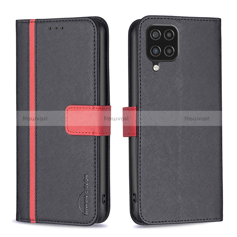 Leather Case Stands Flip Cover Holder B13F for Samsung Galaxy A12 5G