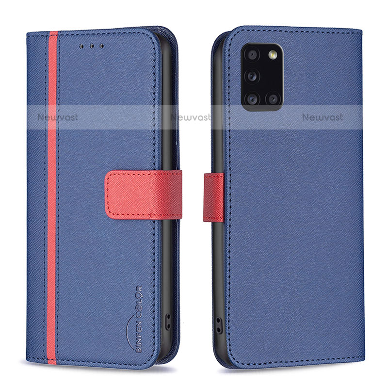 Leather Case Stands Flip Cover Holder B13F for Samsung Galaxy A31