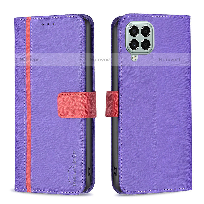 Leather Case Stands Flip Cover Holder B13F for Samsung Galaxy M33 5G