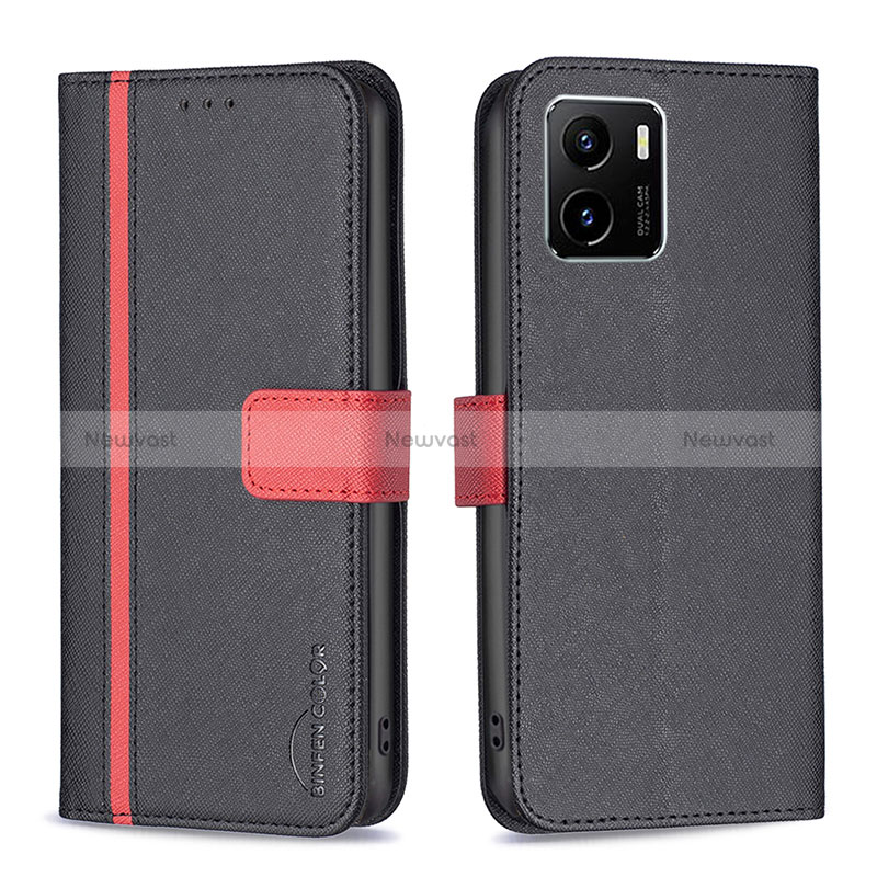 Leather Case Stands Flip Cover Holder B13F for Vivo Y10