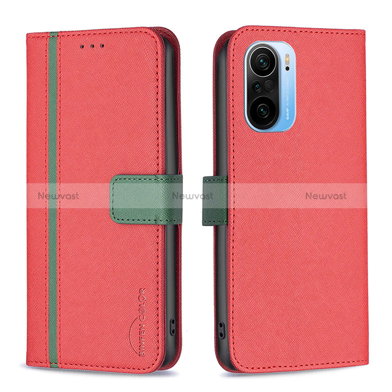 Leather Case Stands Flip Cover Holder B13F for Xiaomi Mi 11i 5G