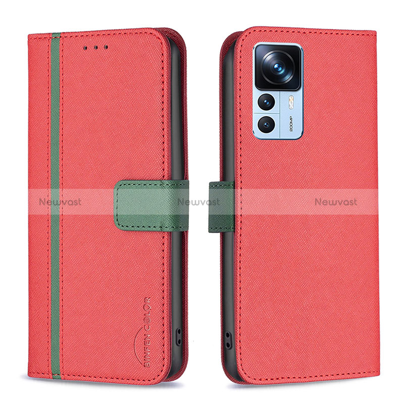 Leather Case Stands Flip Cover Holder B13F for Xiaomi Mi 12T 5G