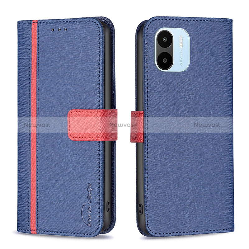 Leather Case Stands Flip Cover Holder B13F for Xiaomi Poco C50