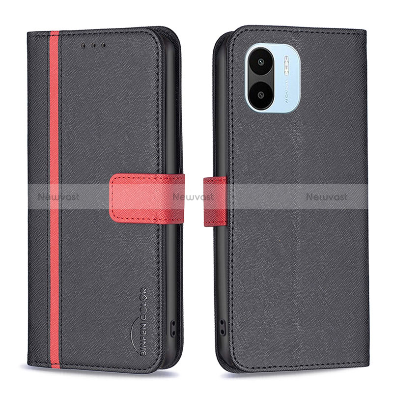 Leather Case Stands Flip Cover Holder B13F for Xiaomi Poco C50