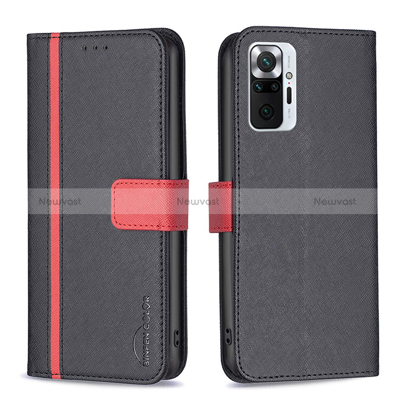 Leather Case Stands Flip Cover Holder B13F for Xiaomi Redmi Note 10 Pro Max