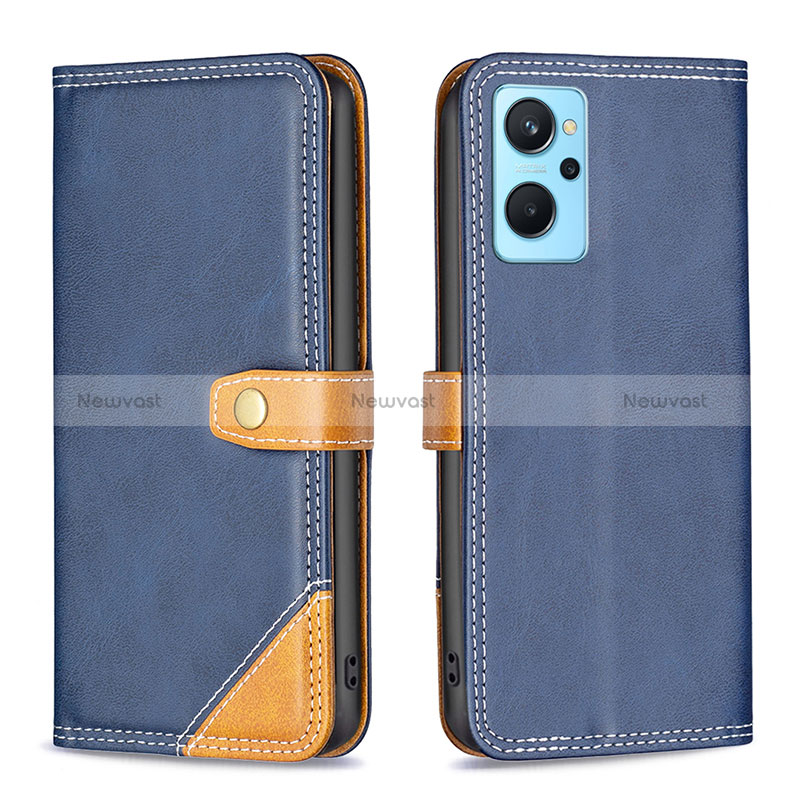 Leather Case Stands Flip Cover Holder B14F for Oppo A96 4G