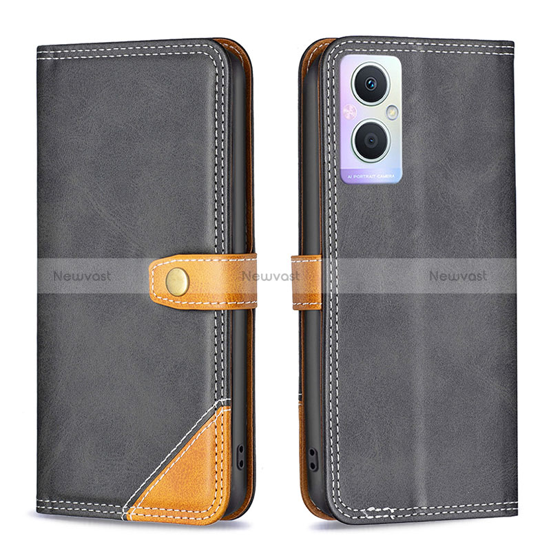 Leather Case Stands Flip Cover Holder B14F for Oppo A96 5G