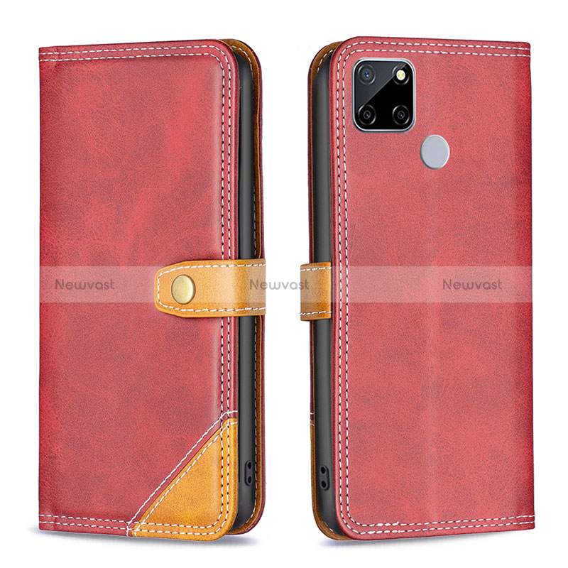 Leather Case Stands Flip Cover Holder B14F for Realme 7i RMX2193