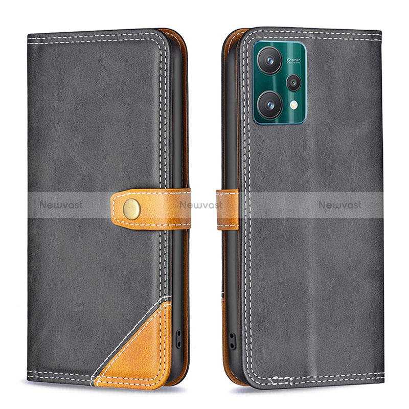 Leather Case Stands Flip Cover Holder B14F for Realme 9 Pro 5G