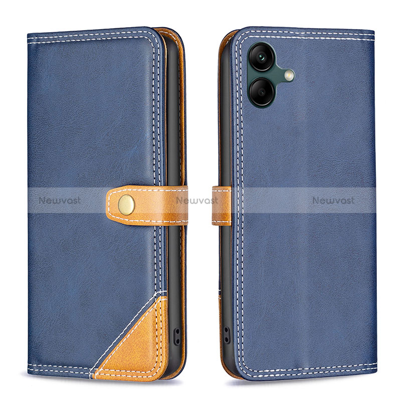 Leather Case Stands Flip Cover Holder B14F for Samsung Galaxy A05