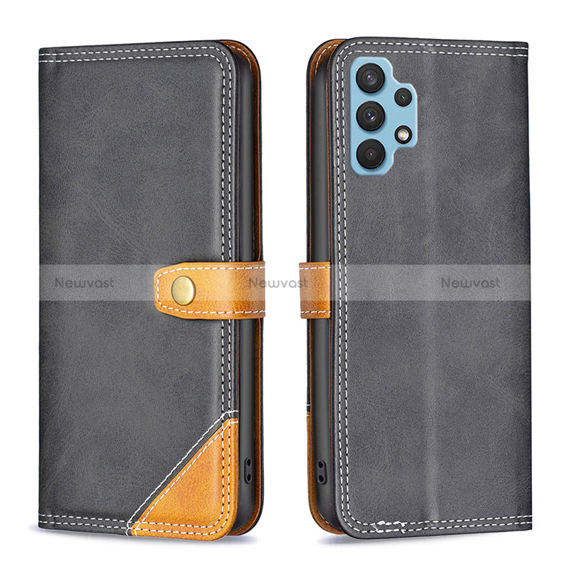 Leather Case Stands Flip Cover Holder B14F for Samsung Galaxy A32 4G