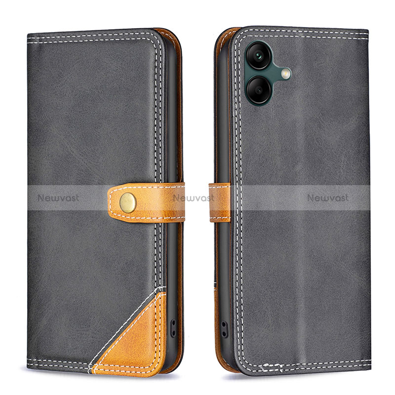 Leather Case Stands Flip Cover Holder B14F for Samsung Galaxy M04