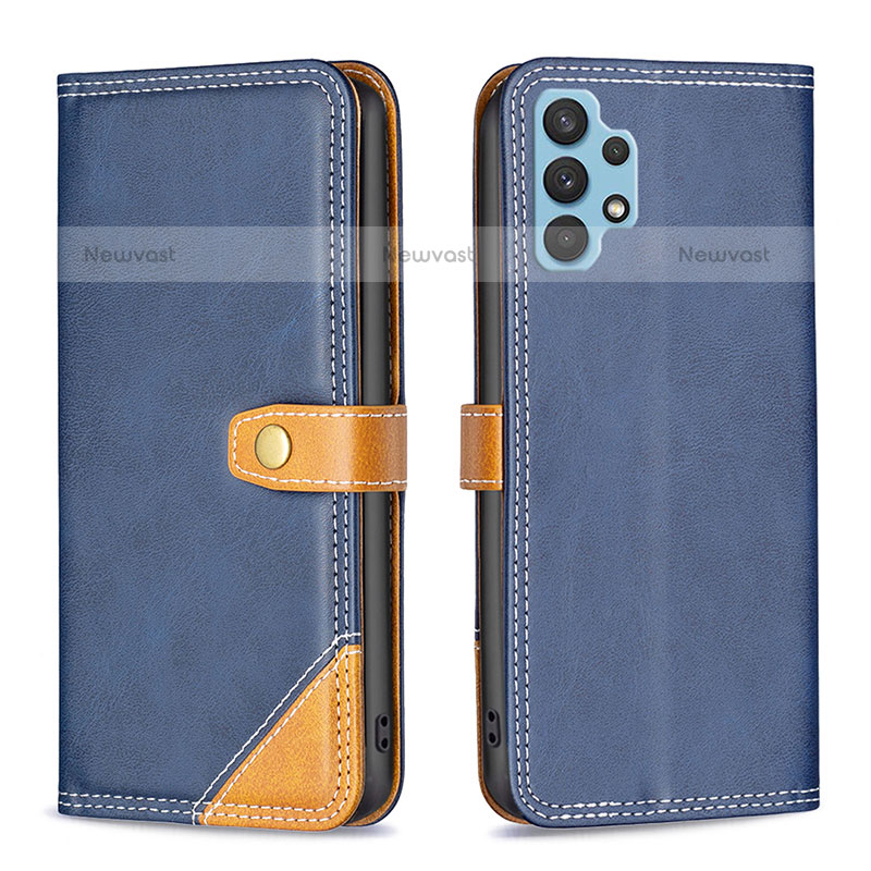 Leather Case Stands Flip Cover Holder B14F for Samsung Galaxy M32 5G