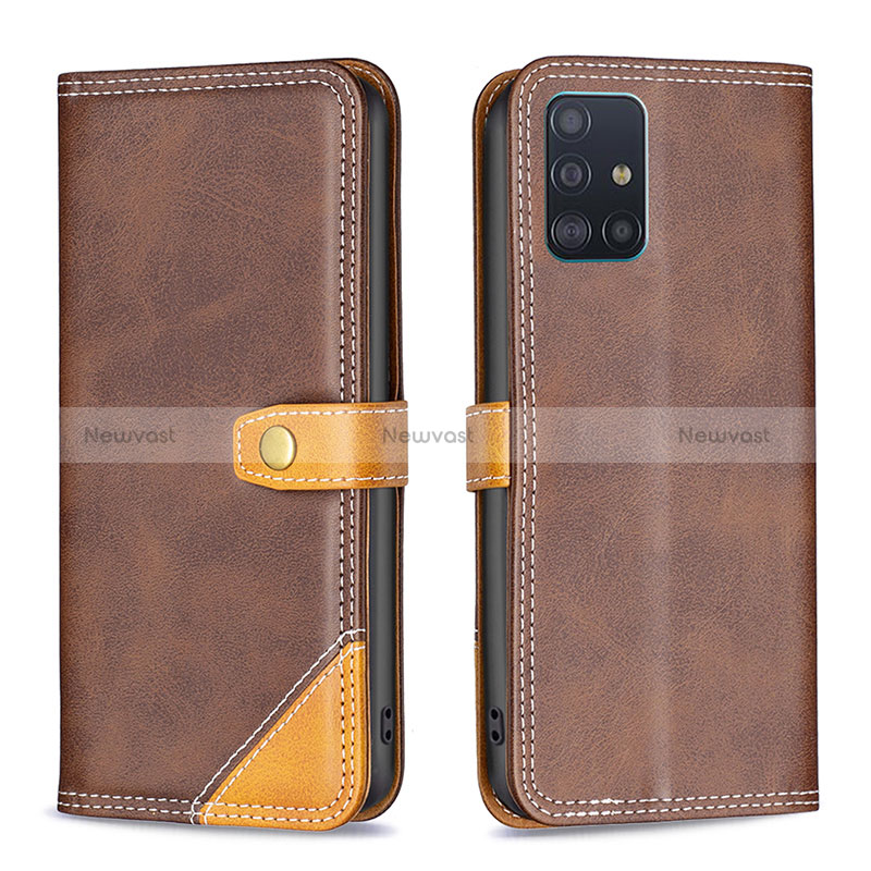 Leather Case Stands Flip Cover Holder B14F for Samsung Galaxy M40S