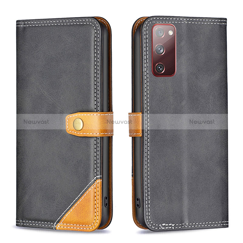 Leather Case Stands Flip Cover Holder B14F for Samsung Galaxy S20 Lite 5G