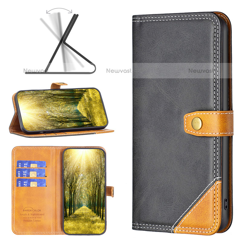 Leather Case Stands Flip Cover Holder B14F for Samsung Galaxy S20 Ultra 5G