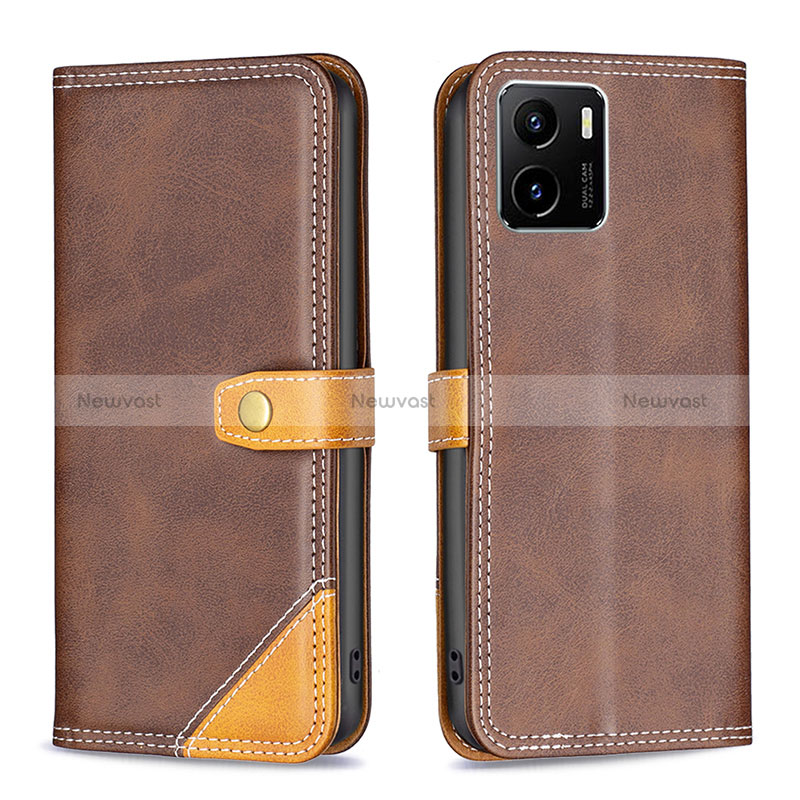 Leather Case Stands Flip Cover Holder B14F for Vivo iQOO U5x