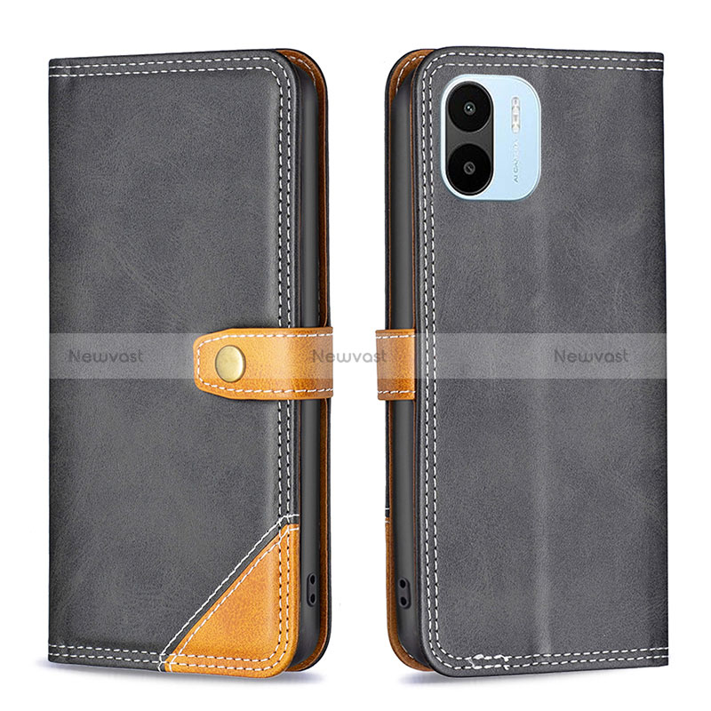 Leather Case Stands Flip Cover Holder B14F for Xiaomi Poco C50