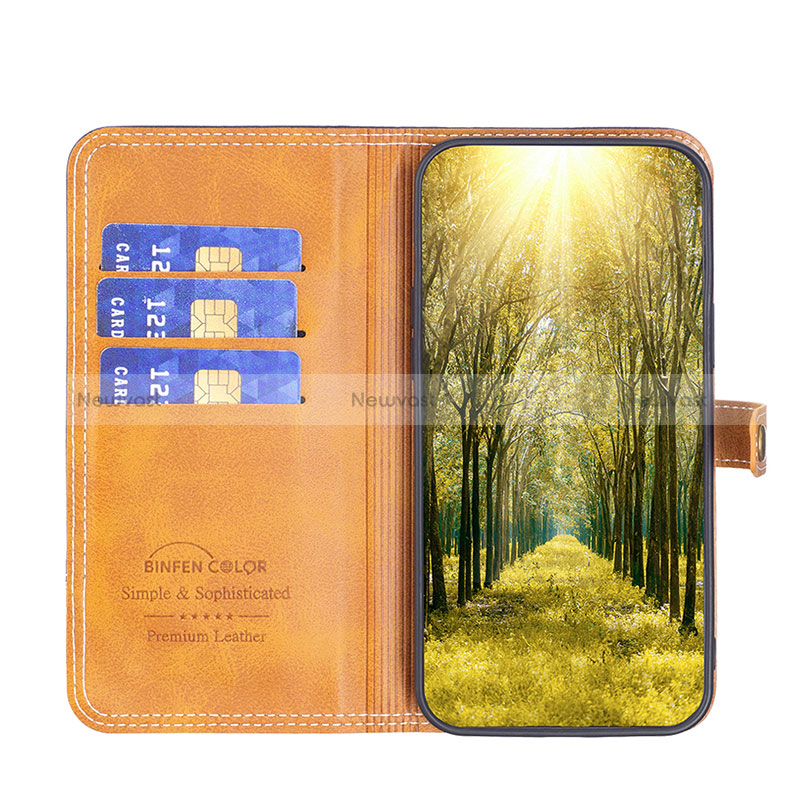 Leather Case Stands Flip Cover Holder B14F for Xiaomi Redmi 10 Prime Plus 5G