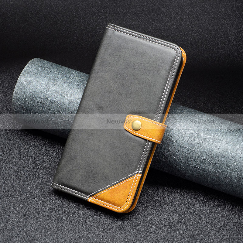 Leather Case Stands Flip Cover Holder B14F for Xiaomi Redmi 11 Prime 5G