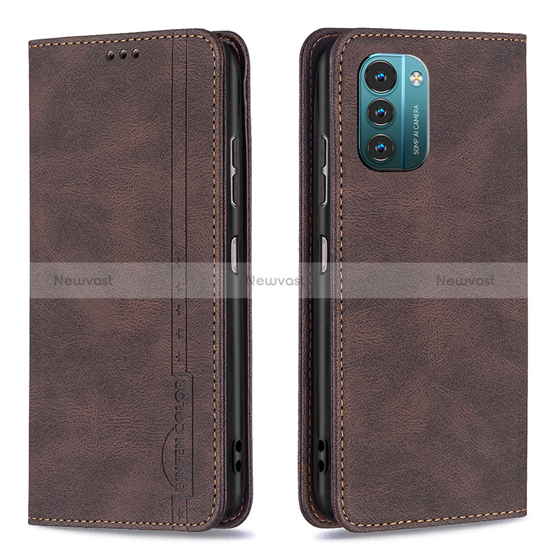 Leather Case Stands Flip Cover Holder B15F for Nokia G11