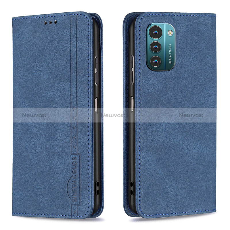 Leather Case Stands Flip Cover Holder B15F for Nokia G21