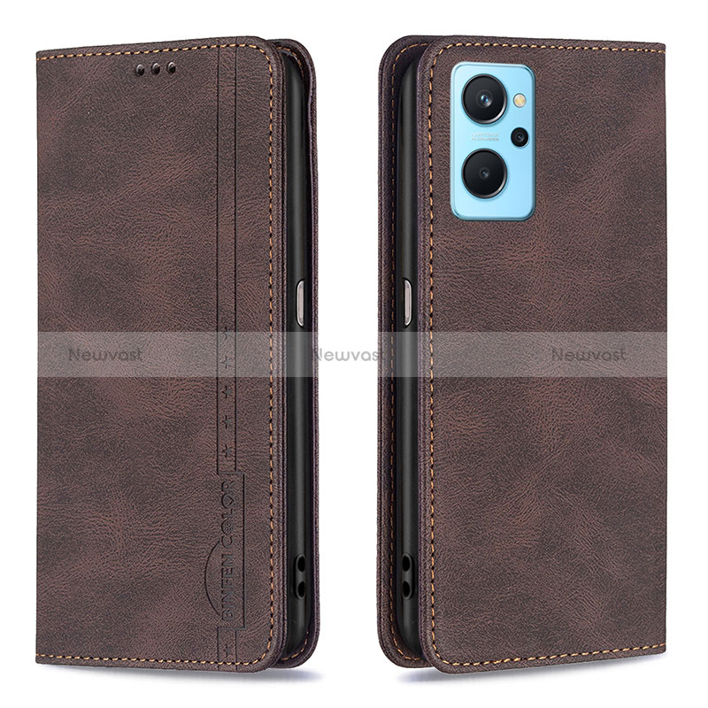 Leather Case Stands Flip Cover Holder B15F for Oppo A96 4G