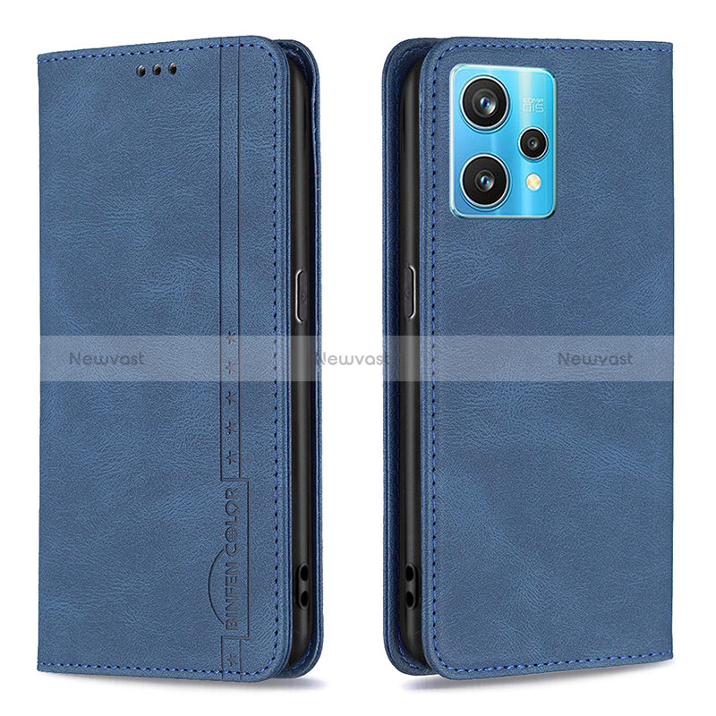 Leather Case Stands Flip Cover Holder B15F for Realme Narzo 50 Pro 5G