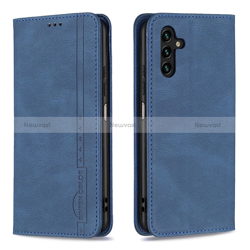 Leather Case Stands Flip Cover Holder B15F for Samsung Galaxy A04s