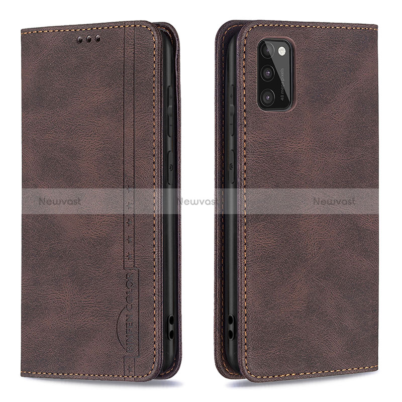 Leather Case Stands Flip Cover Holder B15F for Samsung Galaxy A41