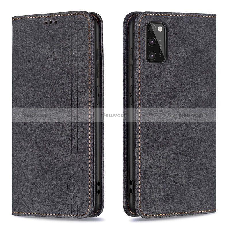 Leather Case Stands Flip Cover Holder B15F for Samsung Galaxy A41