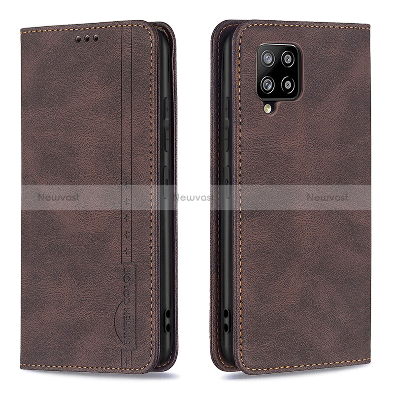 Leather Case Stands Flip Cover Holder B15F for Samsung Galaxy A42 5G