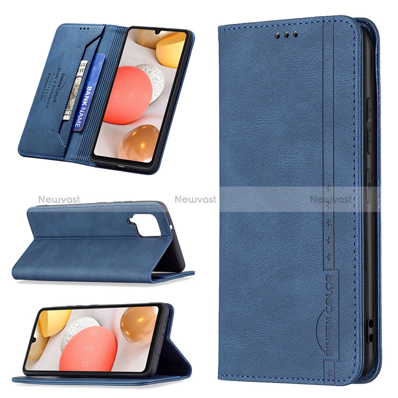 Leather Case Stands Flip Cover Holder B15F for Samsung Galaxy A42 5G