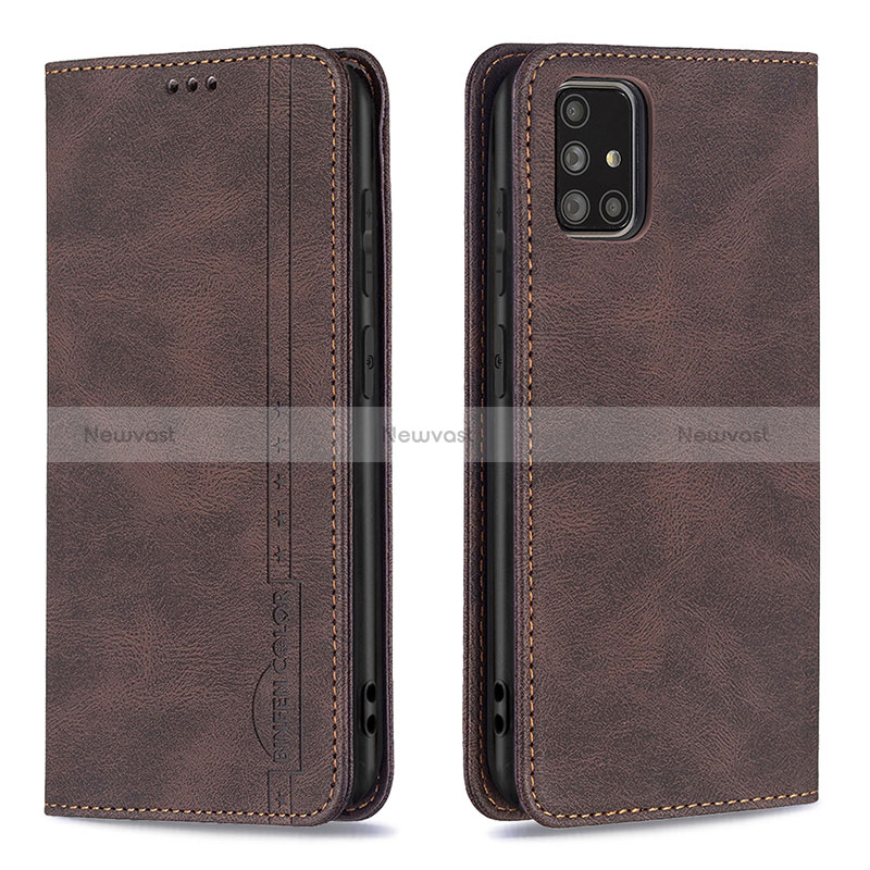 Leather Case Stands Flip Cover Holder B15F for Samsung Galaxy A71 5G