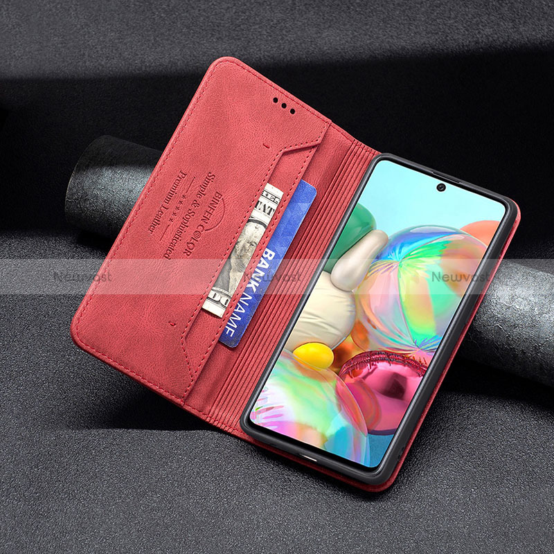 Leather Case Stands Flip Cover Holder B15F for Samsung Galaxy A71 5G