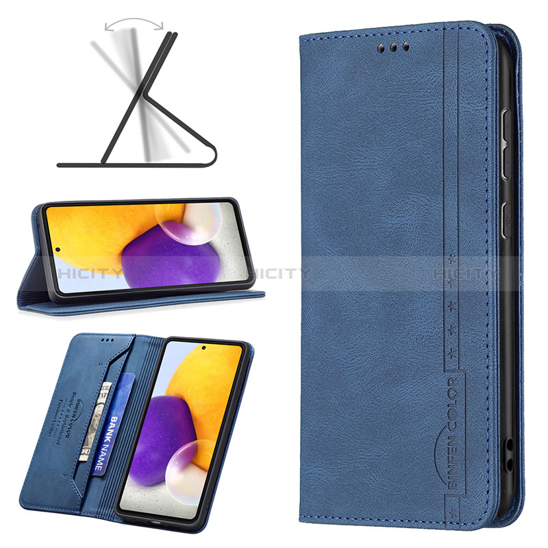 Leather Case Stands Flip Cover Holder B15F for Samsung Galaxy A73 5G