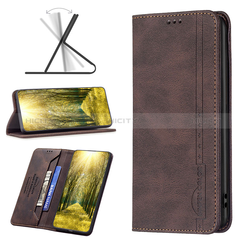 Leather Case Stands Flip Cover Holder B15F for Samsung Galaxy F04