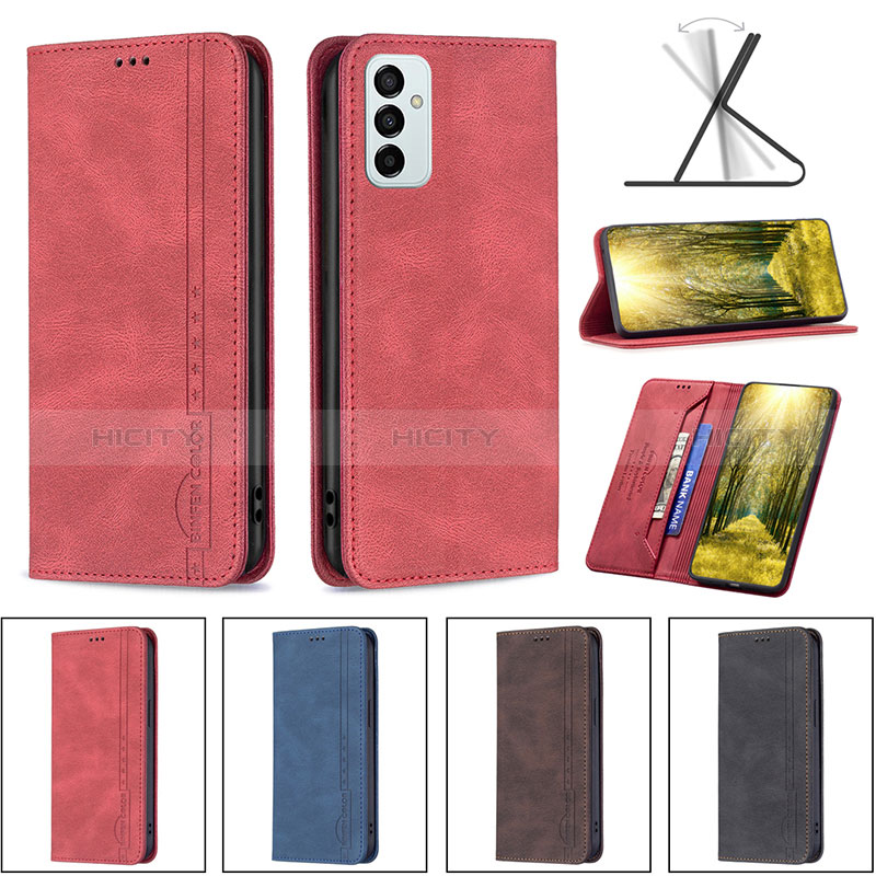 Leather Case Stands Flip Cover Holder B15F for Samsung Galaxy F23 5G