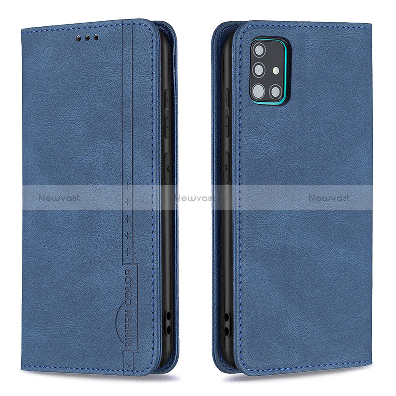 Leather Case Stands Flip Cover Holder B15F for Samsung Galaxy M40S