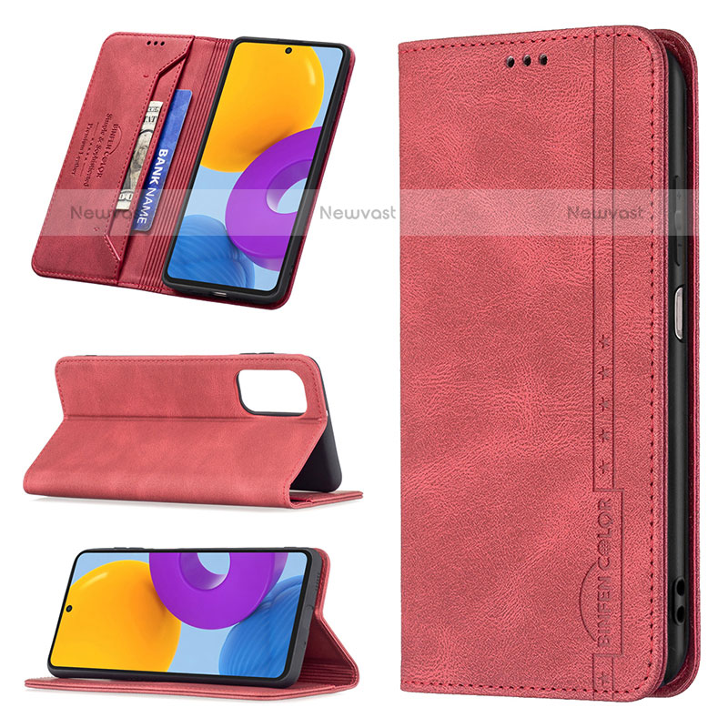 Leather Case Stands Flip Cover Holder B15F for Samsung Galaxy M52 5G