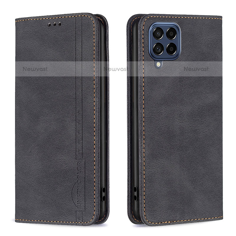 Leather Case Stands Flip Cover Holder B15F for Samsung Galaxy M53 5G